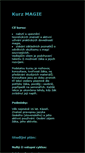 Mobile Screenshot of kurs.magick.cz